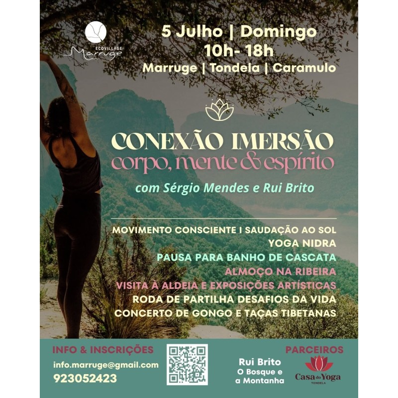 DIA DE YOGA + CONCERTO GONGO E TAÇAS TIBETANAS (COM ALMOÇO)